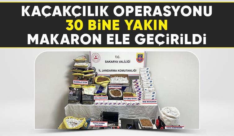 Akyazıda kaçakçılık operasyonu