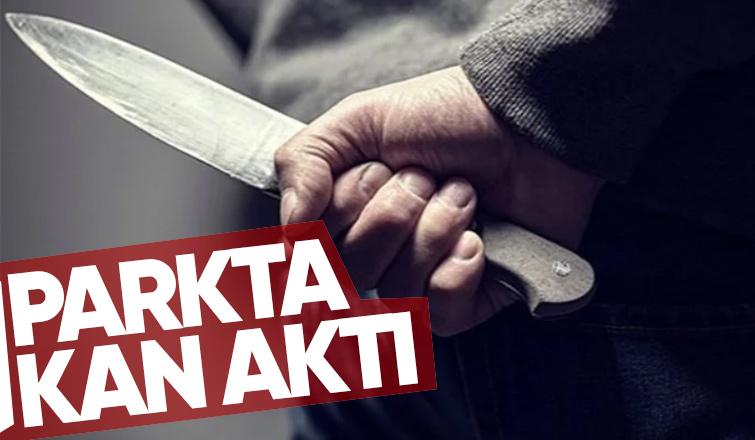 Parkta bıçaklı kavga: 1 yaralı