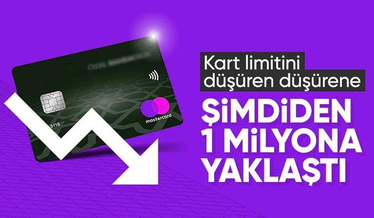 Kredi kartında 100 bin lira limitini düşürmek için başvuranların sayısı şimdiden yüz binleri aştı