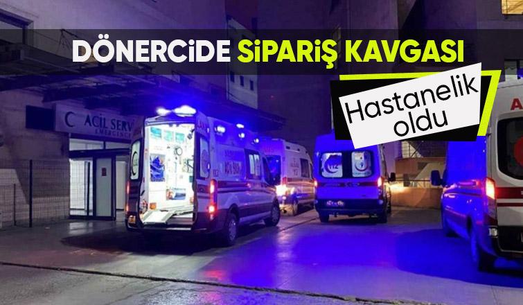 Çark Caddesi'nde dönercide sipariş kavgası