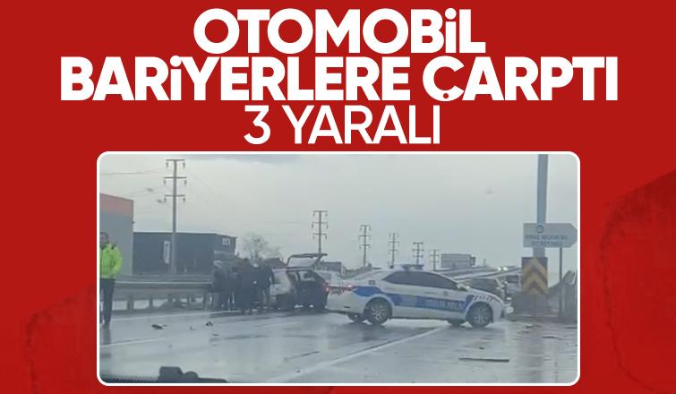 D-100'de kaza: 3 yaralı