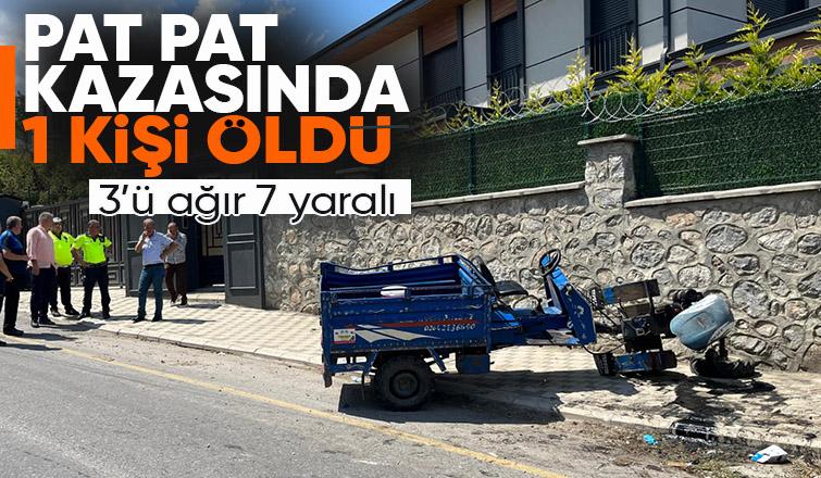 Pat pat kazası can aldı: 1 ölü, 7 yaralı