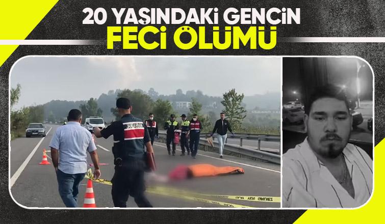 Motosikletli genç feci şekilde öldü