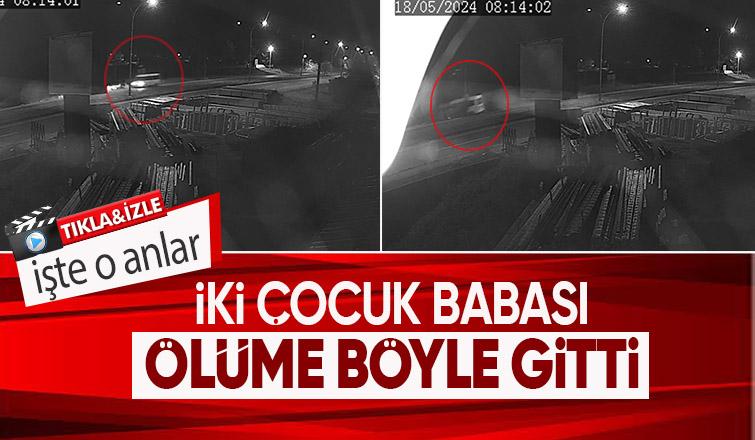 Bir kişinin öldüğü kaza kamerada