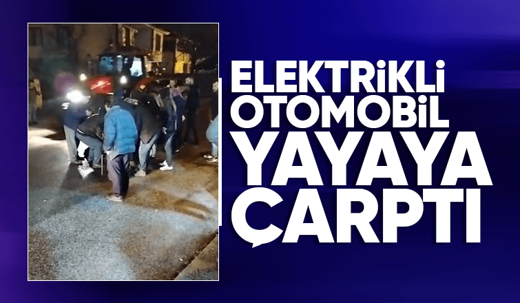 Otomobil yayaya çarptı