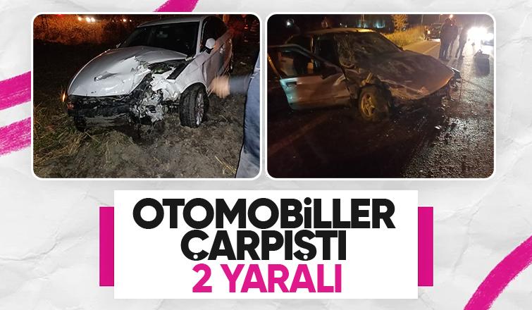 Ormanköy yolunda kaza 2 yaralı