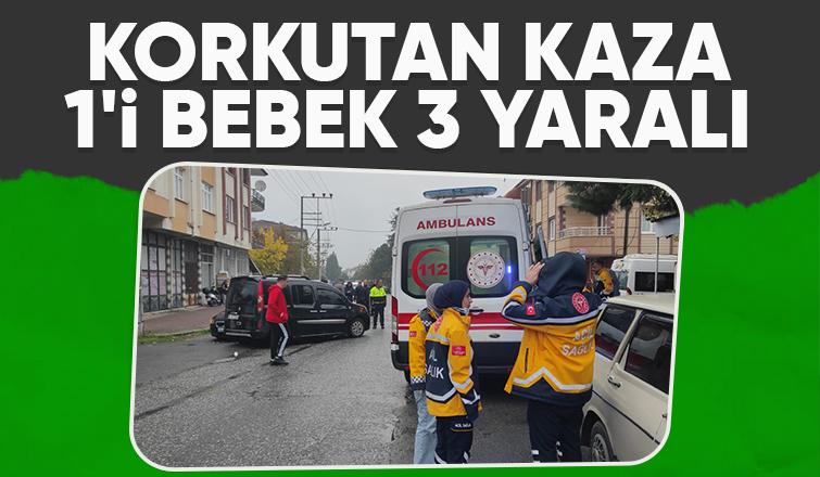 Akyazı'da kaza: 3 yaralı