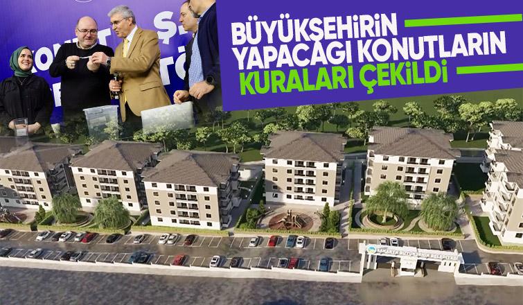 Sakarya'da yapılacak konutların kuraları çekildi