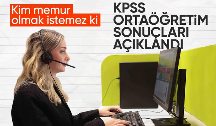 KPSS Ortaöğretim sonuçları açıklandı