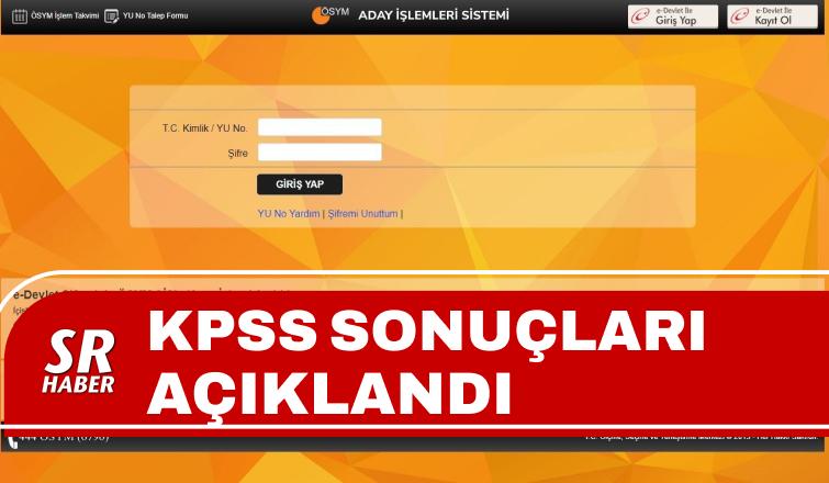 KPSS Sonuçları Açıklandı