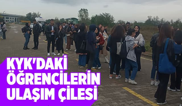 Akyazı KYK'da ulaşım çileye dönüştü, öğrenciler tepkili