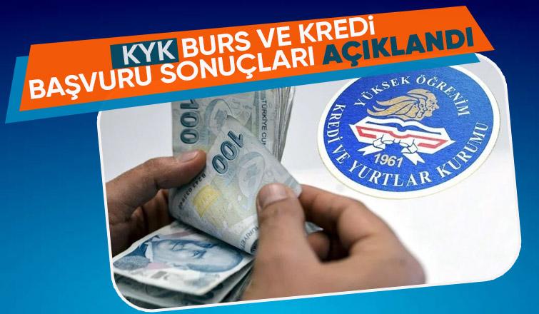 KYK burs ve kredi başvuru sonuçları belli oldu