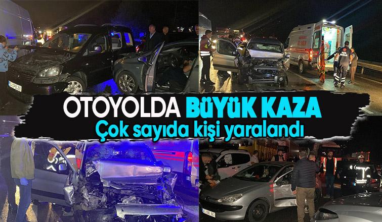 Otoyol savaş alanına döndü