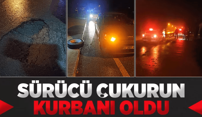 Çukura Düştü Lastiği Yarıldı