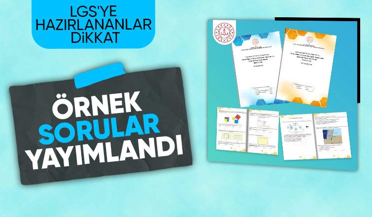 LGS’ye ilişkin örnek sorular yayımlandı