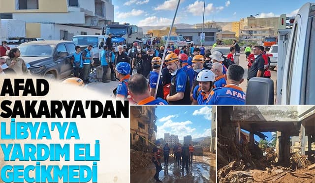 AFAD Sakarya'dan Libya'ya yardım eli