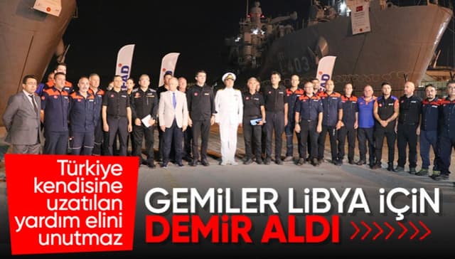 Türkiye'nin yardım gemileri Libya'ya doğru yola çıktı