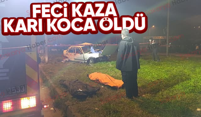 Karasu yolunda kaza: Karı koca öldü