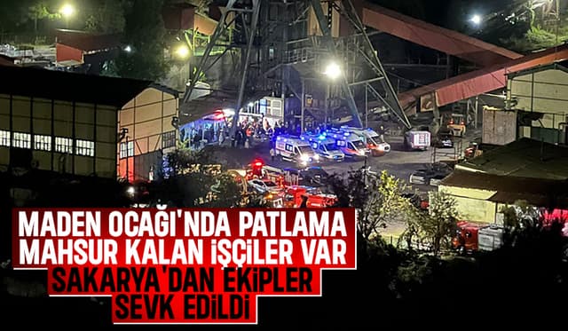 Maden Ocağı'nda Patlama İçin Sakarya'dan Ekipler Sevk Edildi