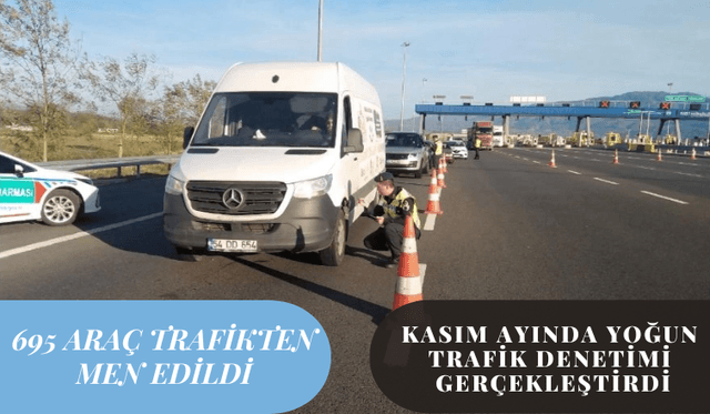 Sakarya Trafik Jandarma Timleri, Kasım Ayında Yoğun Trafik Denetimi Gerçekleştirdi