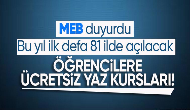 81 ilde öğrencilere ücretsiz yaz kursları açılacak