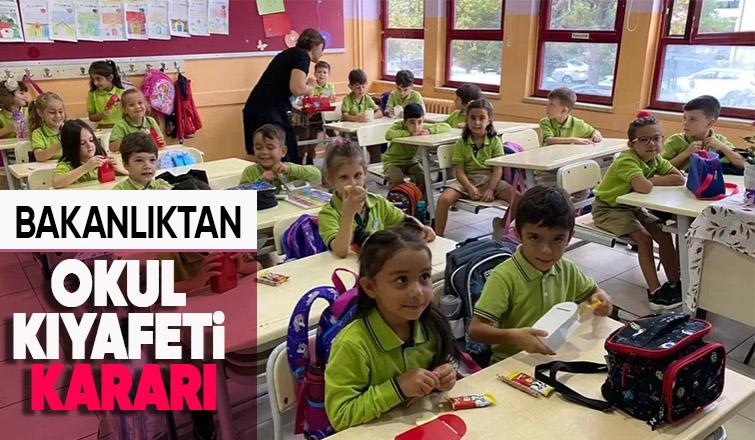 Milli Eğitim Bakanlığı'ndan okul kıyafeti kararı