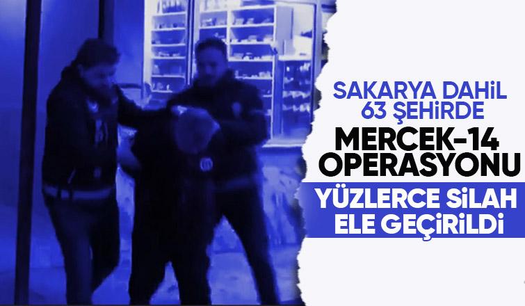 Sakarya dahil 63 ilde operasyon 852 silah ele geçirildi