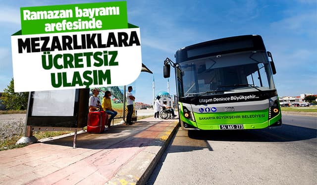 Büyükşehirden mezarlıklara ücretsiz ulaşım hizmeti