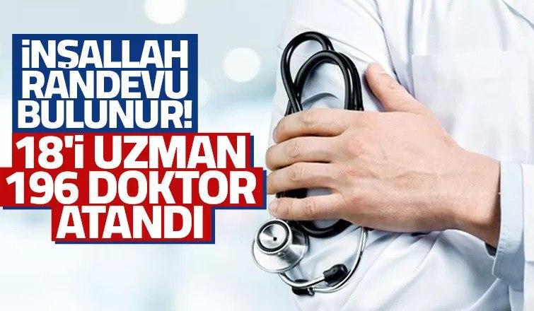 Sakarya'ya 196 Doktor Atandı 