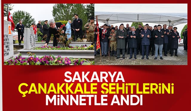 Sakarya'da Çanakkale şehitlerini anma töreni