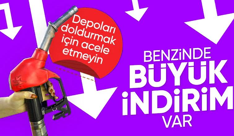 Benzine büyük indirim