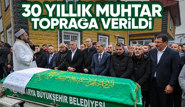 Hacıoğlu Muhtarı Hüsnü Karpuz toprağa verildi