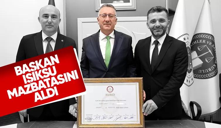 Mutlu Işıksu mazbatasını aldı