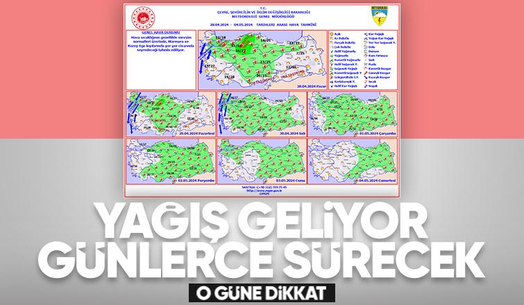 Sakarya yağışlı havanın etkisi altına girecek