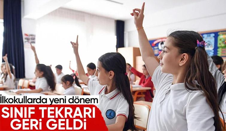 İlkokullarda sınıf tekrarı geri geldi