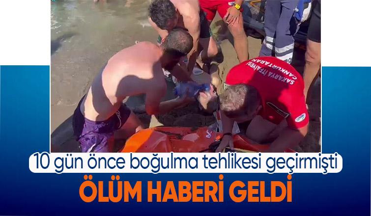 Karadenizde boğulma tehlikesi geçiren gençten acı haber