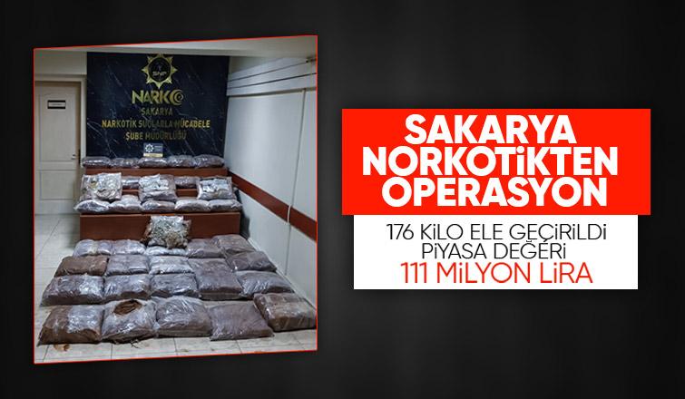 Sakarya'da 176 kilogram skunk ele geçirildi