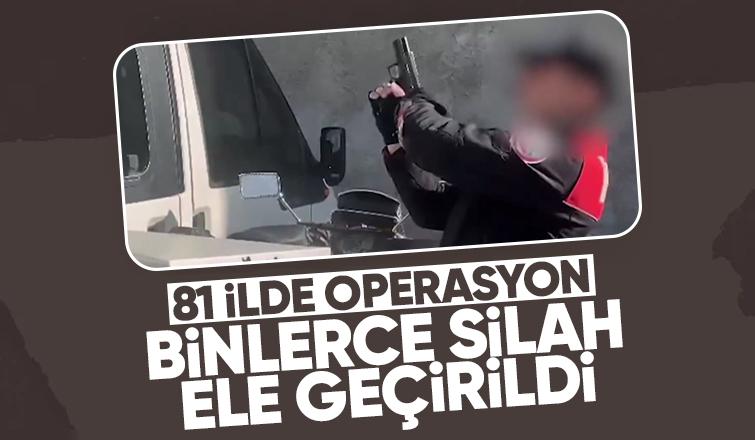 Ruhsatsız silah taşıyanlara operasyon