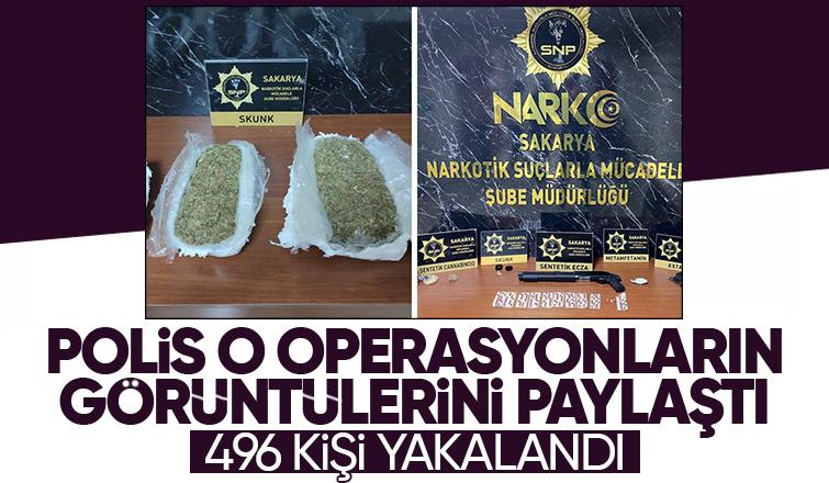 Sakarya'da narkotik ve kaçakçılık operasyonları