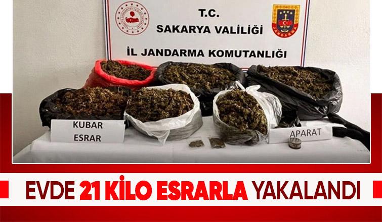 21 kilo esrar ele geçirildi