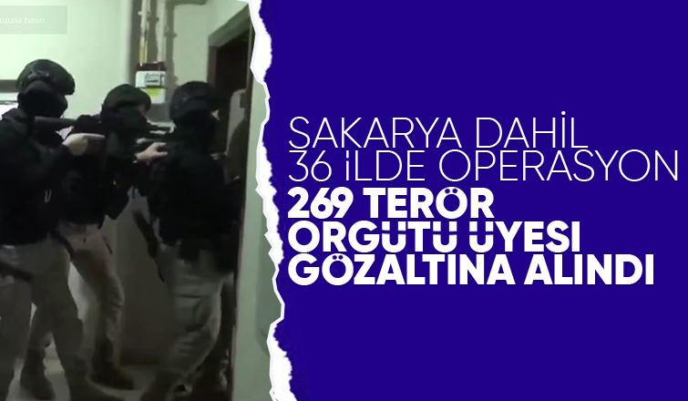 Sakarya dail 36 ilde terör operasyonu