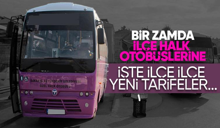 Sakarya'da ilçe halk otobüsleri zamlandı; İşte yeni tarifeler