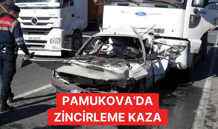 Pamukova'da zincirleme kaza