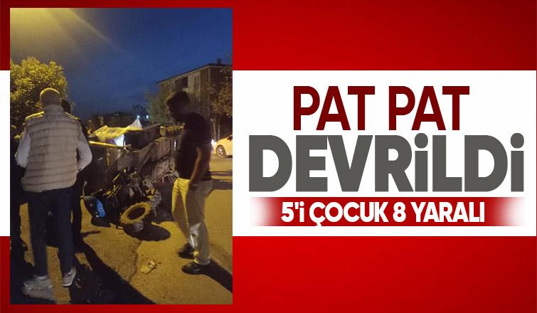 Pat pat kazası: 8 yaralı