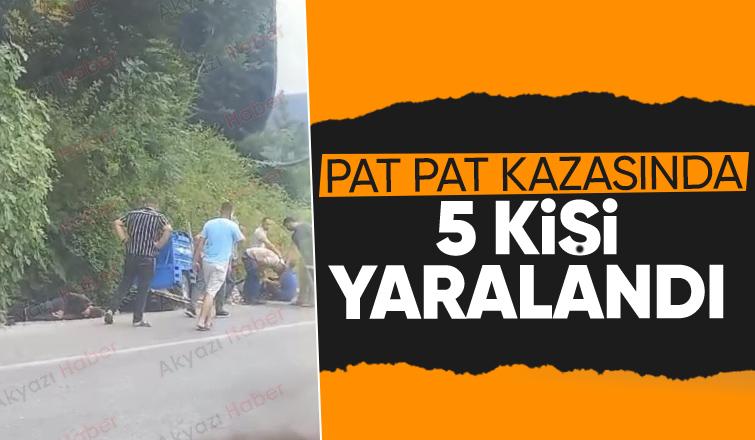 Pat pat devrildi 5 yaralı