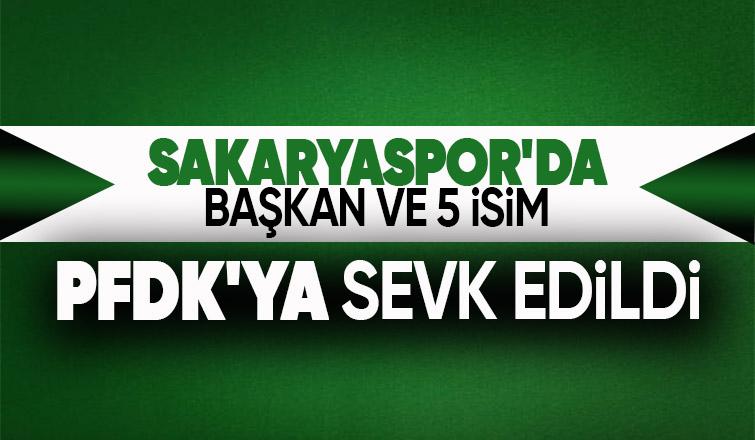 Sakaryaspor ayağa kalkmıştı, o isimler PFDK'ya sevk edildi