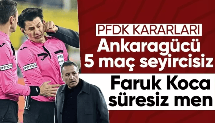 Faruk Koca'ya Ömür Boyu Men Cezası 