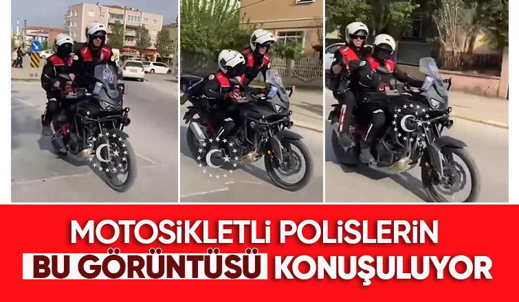 Polislerin bu görüntüsü gündem oldu