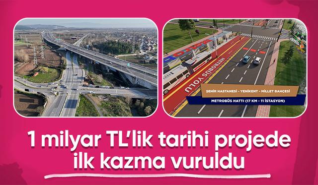 Yenikent’e cazibe katacak metrobüsler yakında yollarda