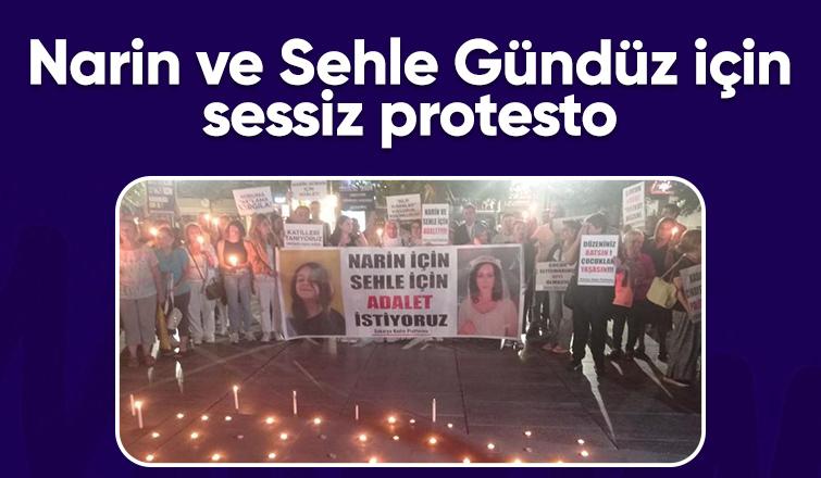 Kadın Platformu, Sehle ve Narin için sessiz protesto düzenledi